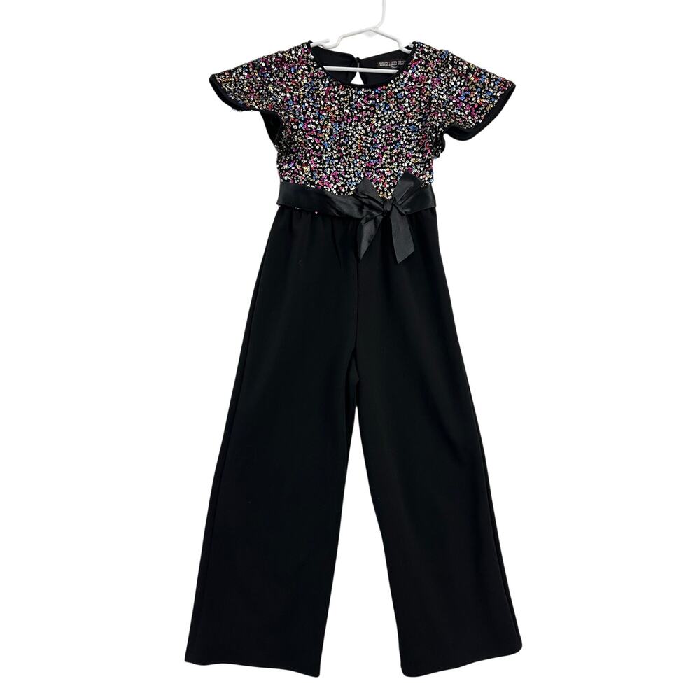NWT Three Hearts Sequin Pantsuit One Piece Girls S Party Easter